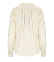 ELISABETTA FRANCHI MILK BLUSE MIT JUWEL