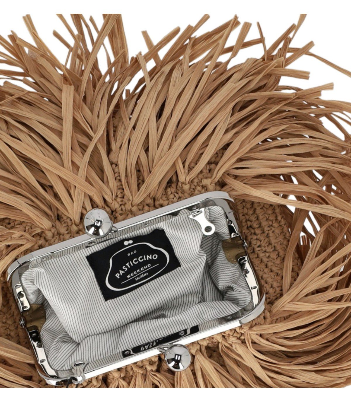 MAX MARA WEEKEND PASTICCINO QUIETE SMALL BEIGE CLUTCH