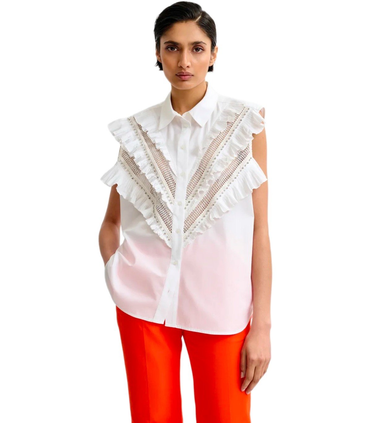 ESSENTIEL ANTWERP JEANDARLENE WHITE SHIRT