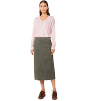 MAX MARA WEEKEND PALA KHAKI MIDI SKIRT