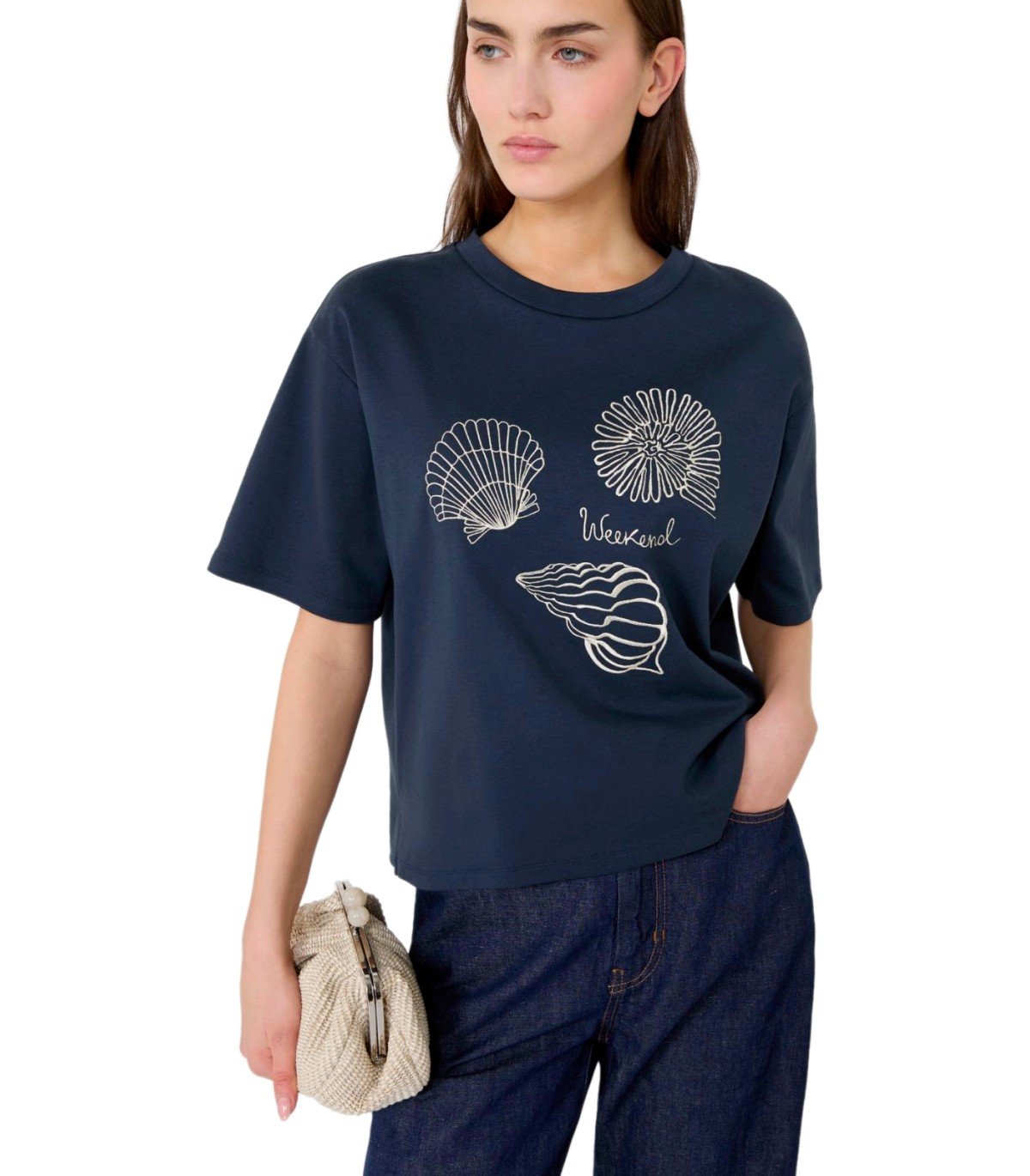 T-SHIRT SABATO BLEU MAX MARA WEEKEND