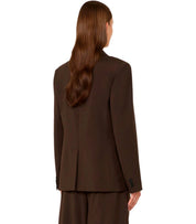 BLAZER ORNATI DOUBLE-BOUTONNAGE MARRON MAX MARA WEEKEND