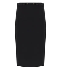 ELISABETTA FRANCHI ZWART MIDI ROK - 42