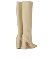 SERGIO LEVANTESI VIOLA CREME HOHER STIEFEL