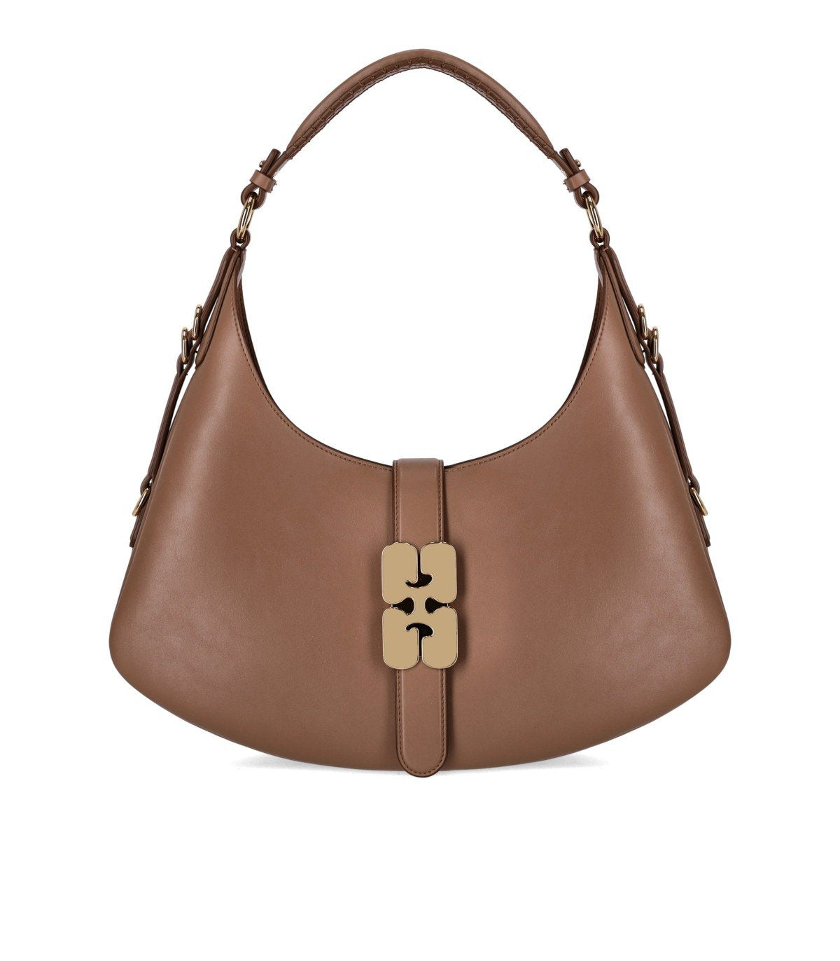 GANNI KAT SMALL COCA MOCHA SHOULDER BAG