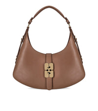 GANNI KAT SMALL COCA MOCHA SHOULDER BAG
