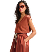 ESSENTIEL ANTWERP HONTGOMERY RUST PANTS