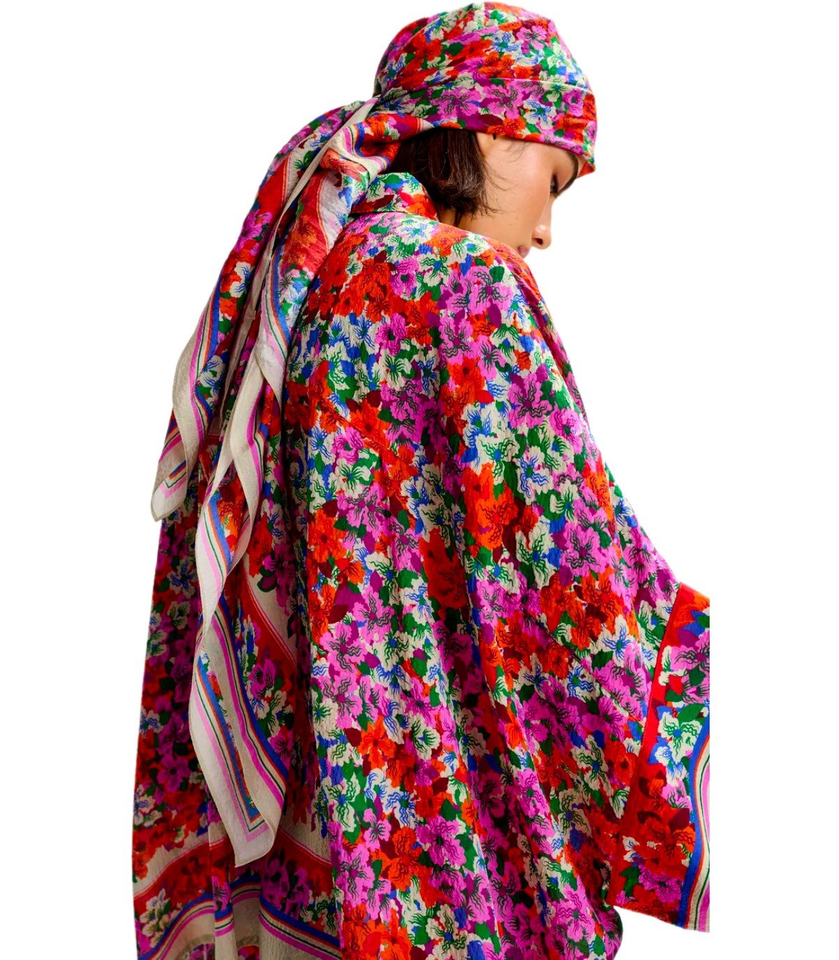 ESSENTIEL ANTWERP JABEL MULTICOLOR FOULARD SCARF