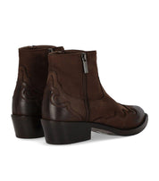 DUCCIO DEL DUCA DARK BROWN TEXAN ANKLE BOOT