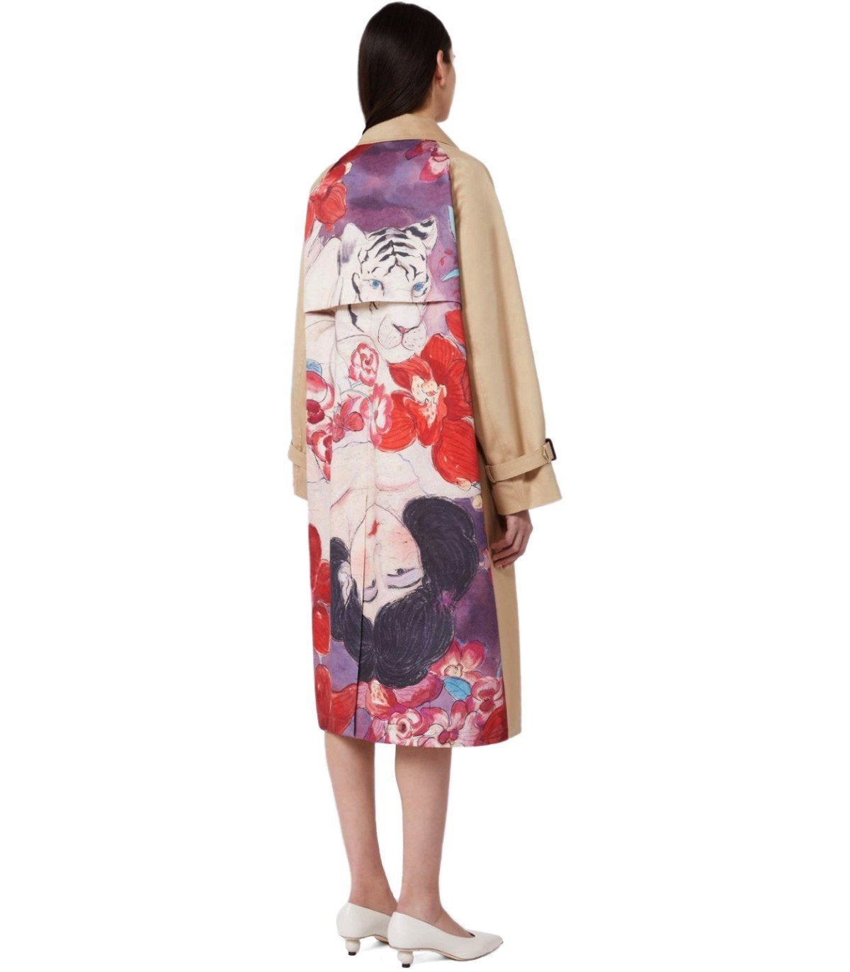 MAX MARA WEEKEND NINFA BEIGE TRENCH COAT