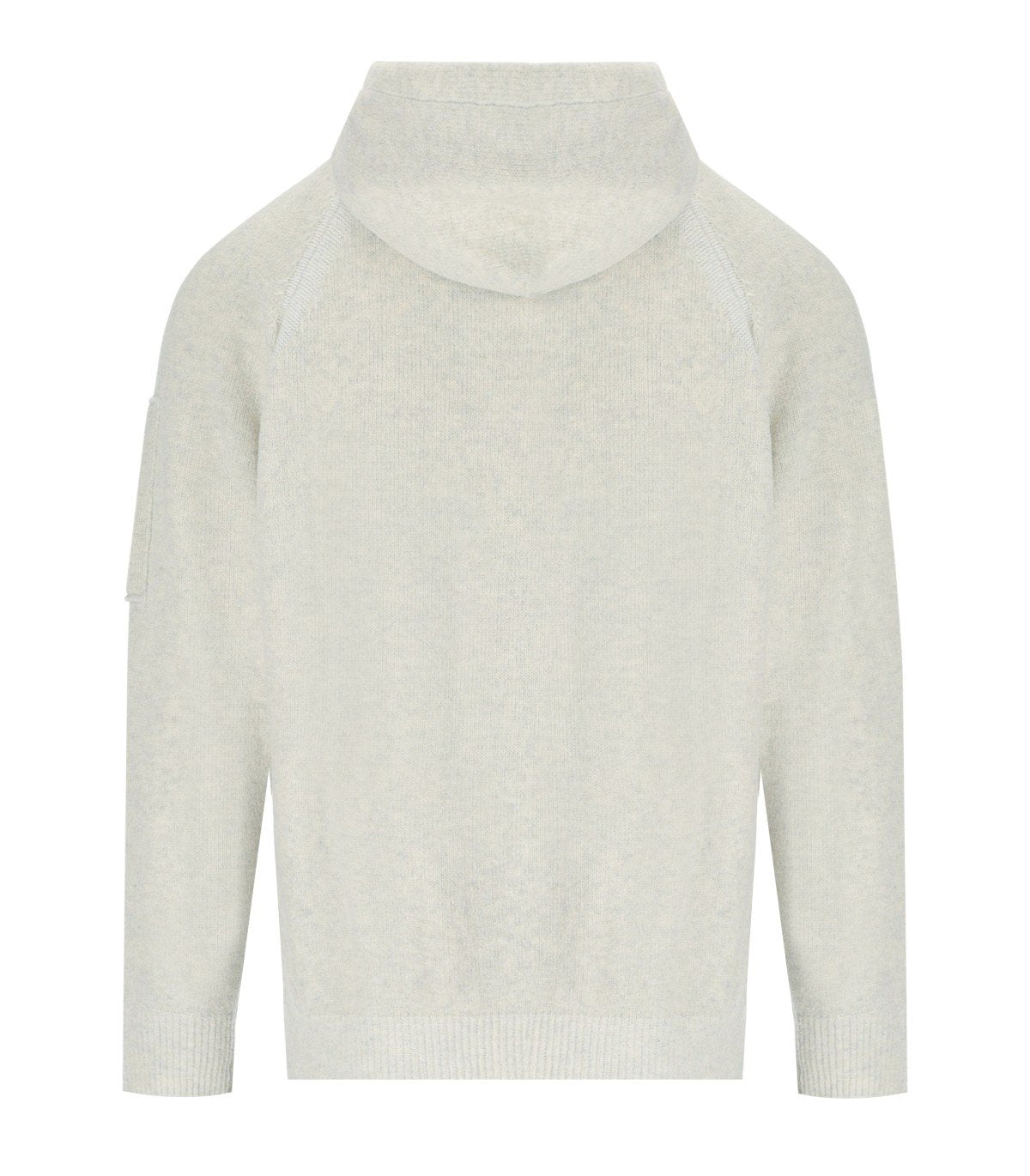 C.P. COMPANY EISGRAUE KAPUZENPULLOVER