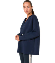 SWEAT-SHIRT À CAPUCHE GIALLO BLEU MAX MARA WEEKEND