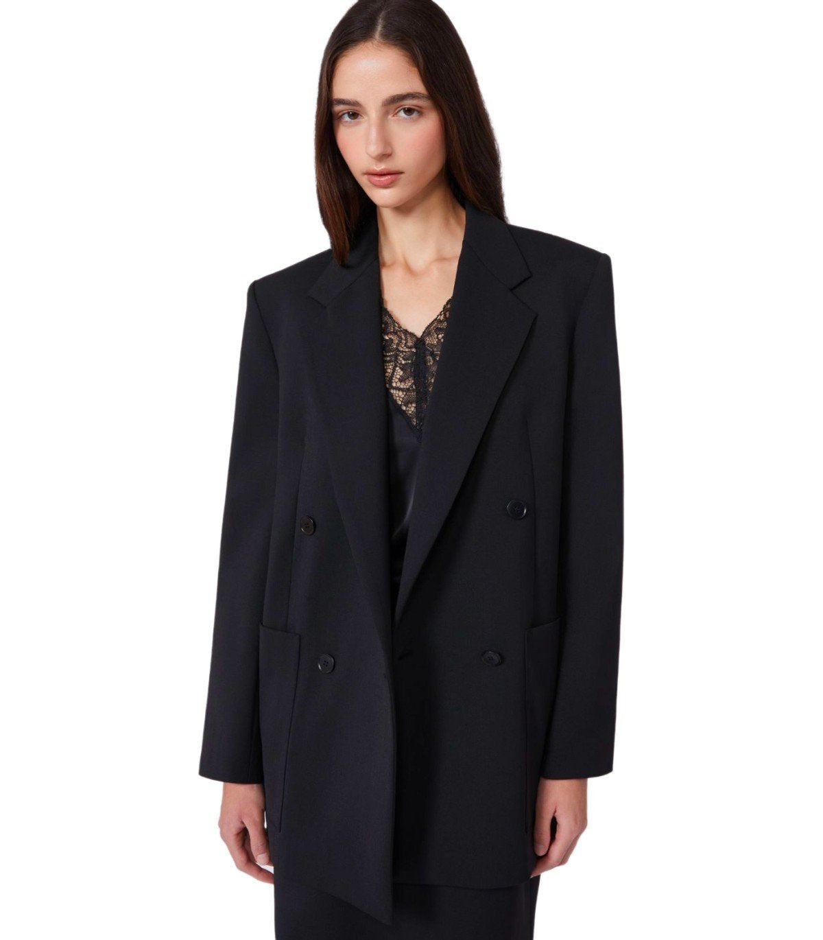 MAX MARA WEEKEND VELOCE SCHWARZE DOPPELREIHIGER BLAZER