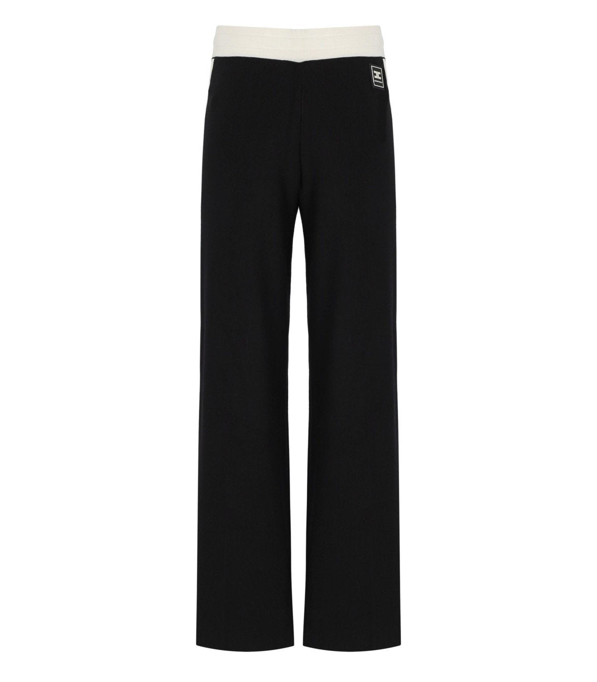 PANTALONE NERO/BURRO ELISABETTA FRANCHI 