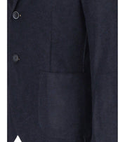 BOB DOVER DARK BLUE SINGLE-BREASTED JACKET