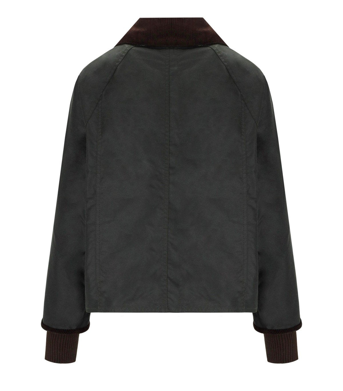 BARBOUR BEADNELL WAX GREEN CROPPED JACKET