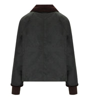 BARBOUR BEADNELL WAX GREEN CROPPED JACKET