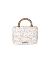 KURT GEIGER KENSINGTON PAILLETTES MINI WEISSE HANDTASCHE