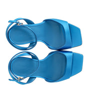 SERGIO LEVANTESI TANIA LIGHT BLUE HEELED SANDAL