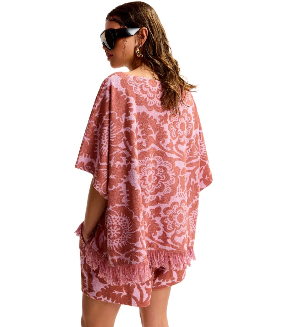 ESSENTIEL ANTWERP JORLANDO BROWN AND PINK TOP