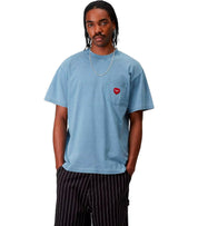 CARHARTT WIP S/S INGO POCKET LIGHT BLUE T-SHIRT