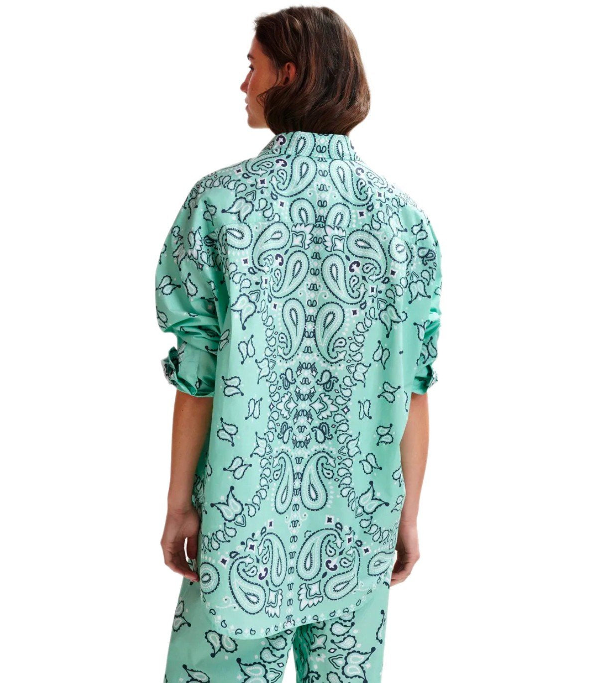 ESSENTIEL ANTWERP HISTENDE ACQUA GREEN SHIRT