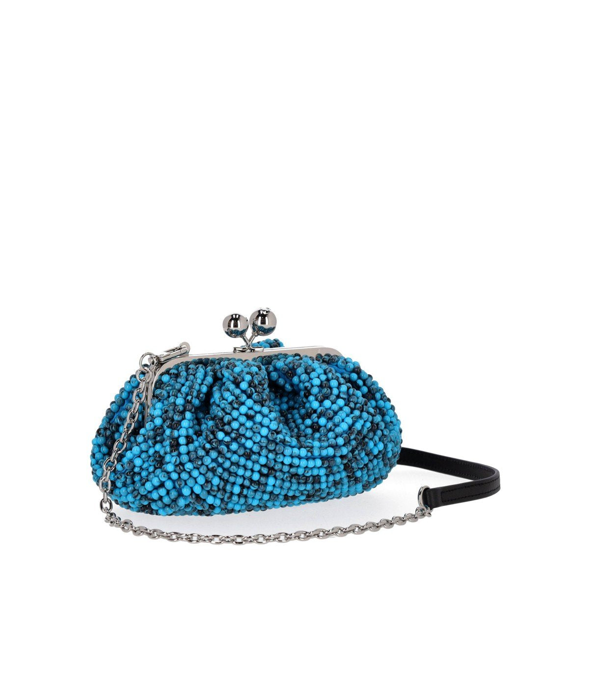 MAX MARA WEEKEND PASTICCINO ESCHIMO SMALL LIGHT BLUE CLUTCH