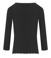 ELISABETTA FRANCHI BLACK SWEATER WITH NECKLACE