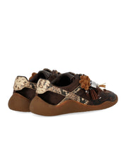 3P WAVE SAMT BRAUNER SNEAKER