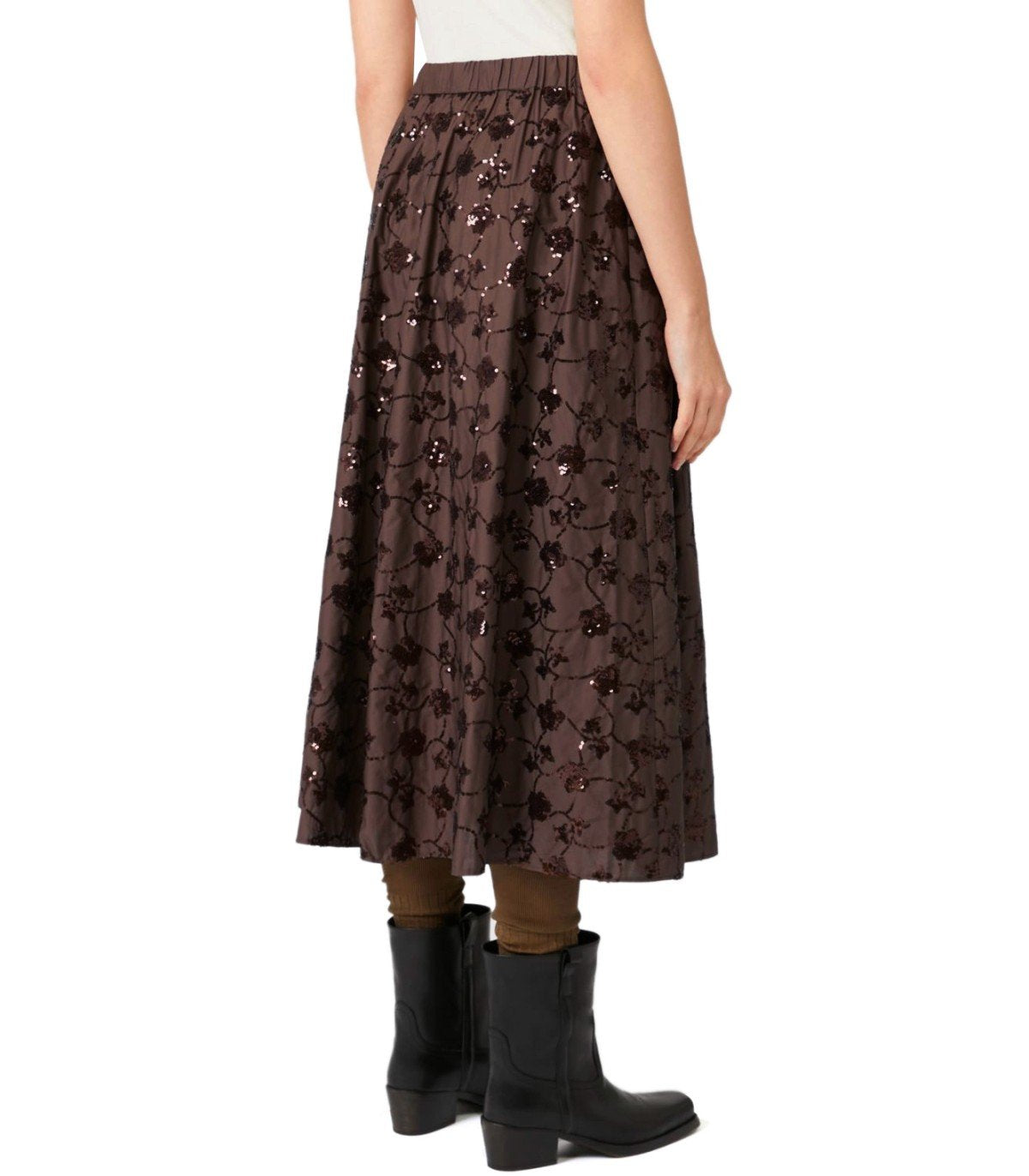 MAX MARA WEEKEND TEMBRA BROWN SKIRT