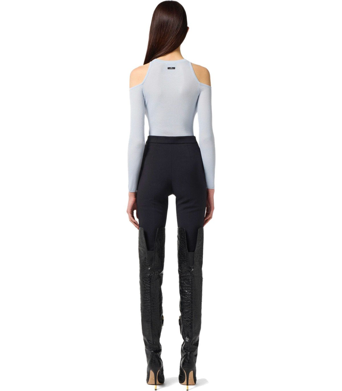 PANTALÓN CON CREMALLERA NEGRO ELISABETTA FRANCHI