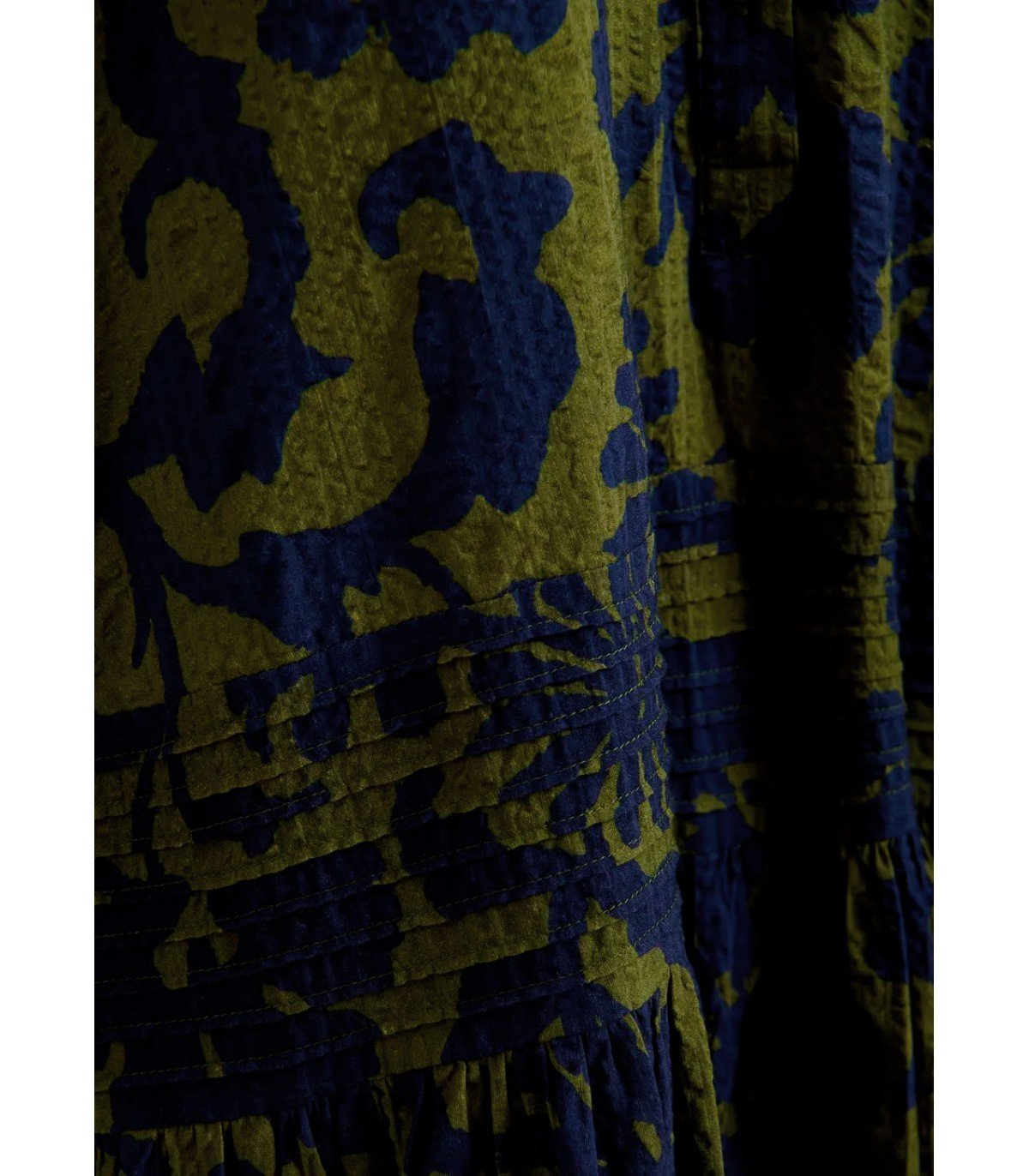 ESSENTIEL ANTWERP JEA GREEN AND BLUE SHIRT DRESS