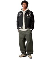 CARHARTT WIP WORLD CLASS BLACK VARSITY JACKET