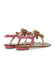 PAOLO FERRARA FUCHSIA FLACHE SANDALE