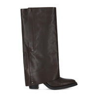 ASH JACKSON BROWN HEELED BOOT - 37
