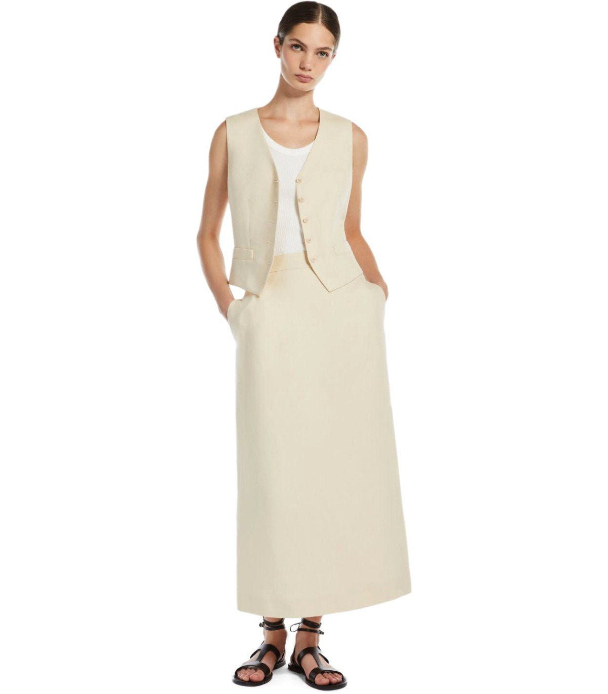MAX MARA WEEKEND PACE IVORY VEST