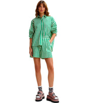 ESSENTIEL ANTWERP JEEUW GREEN SHORTS