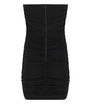 ELISABETTA FRANCHI BLACK BUSTIER MINI DRESS