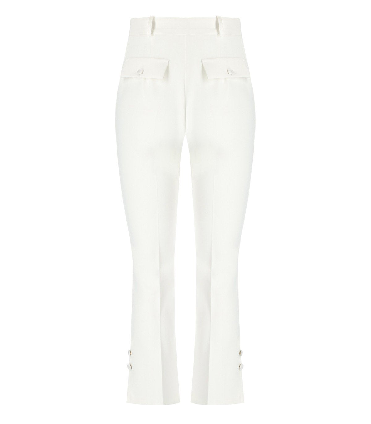 ELISABETTA FRANCHI IVORY SMOKING TROUSER