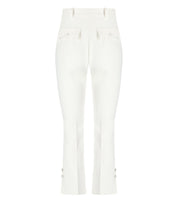 ELISABETTA FRANCHI IVORY SMOKING TROUSER