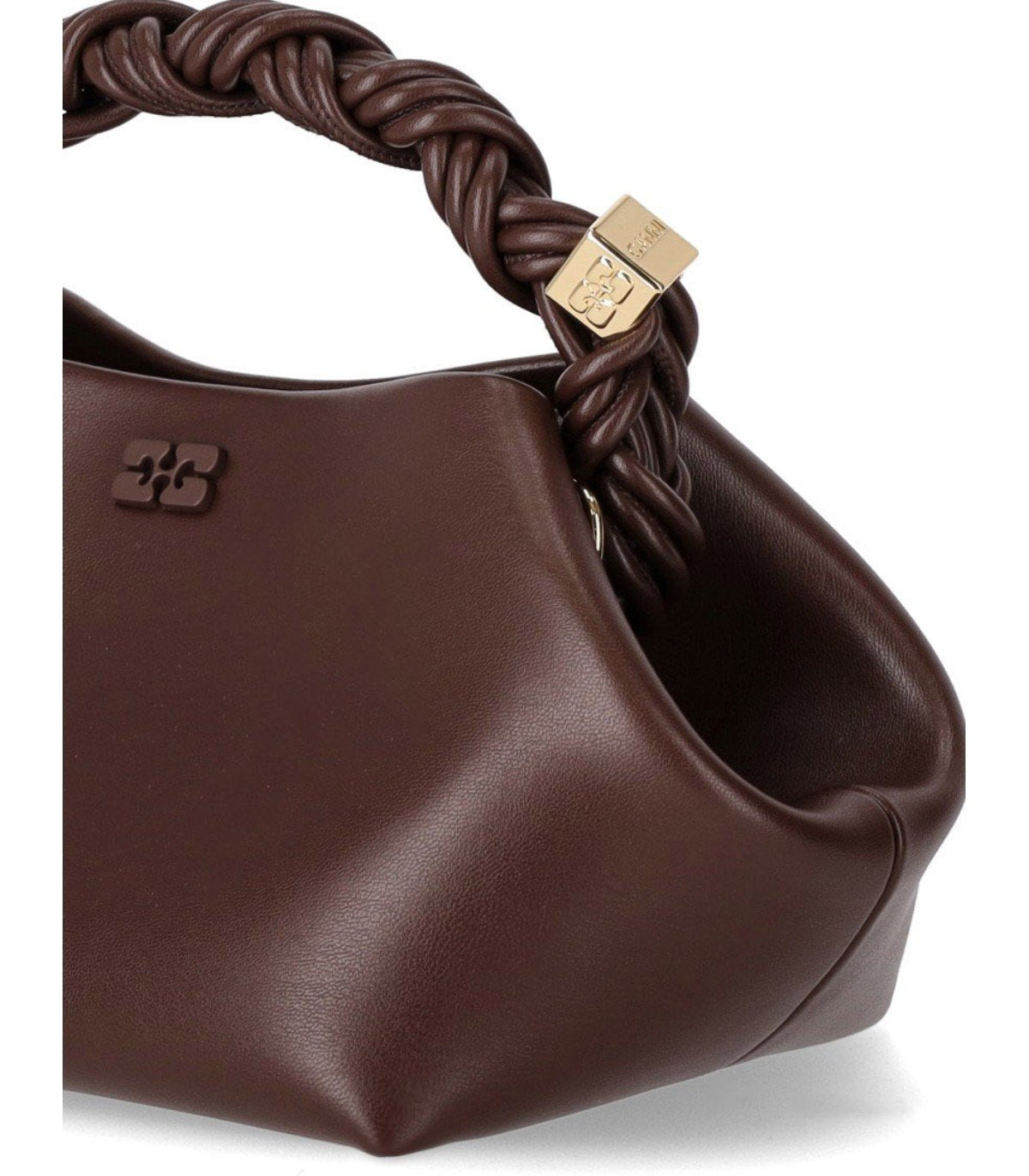 GANNI BOU BRAUNE HANDTASCHE