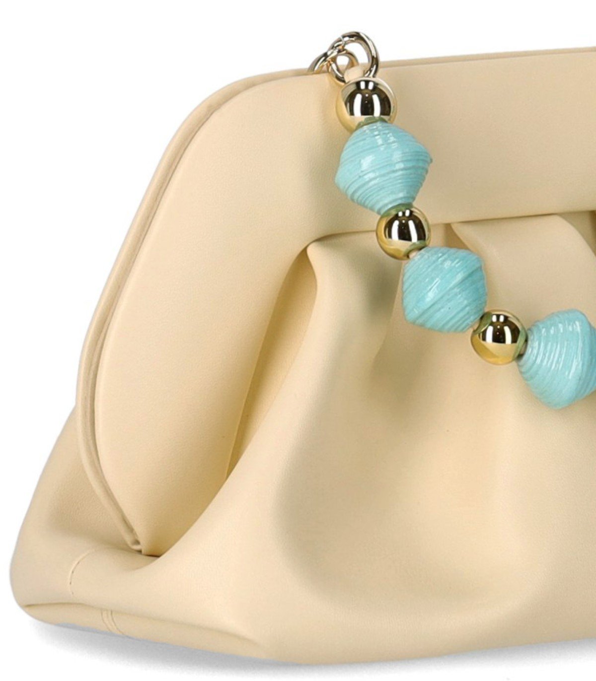 CLUTCH TIA PAPER BEADS BUTTER THEMOIRè