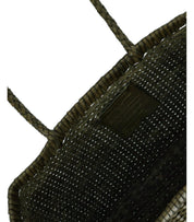 DRAGON DIFFUSION B.WEAVE SMALL KHAKI BASKET BAG