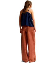ESSENTIEL ANTWERP JEEPER RUST WIDE LEG JEANS