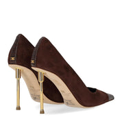 ELISABETTA FRANCHI BROWN SUEDE PUMP