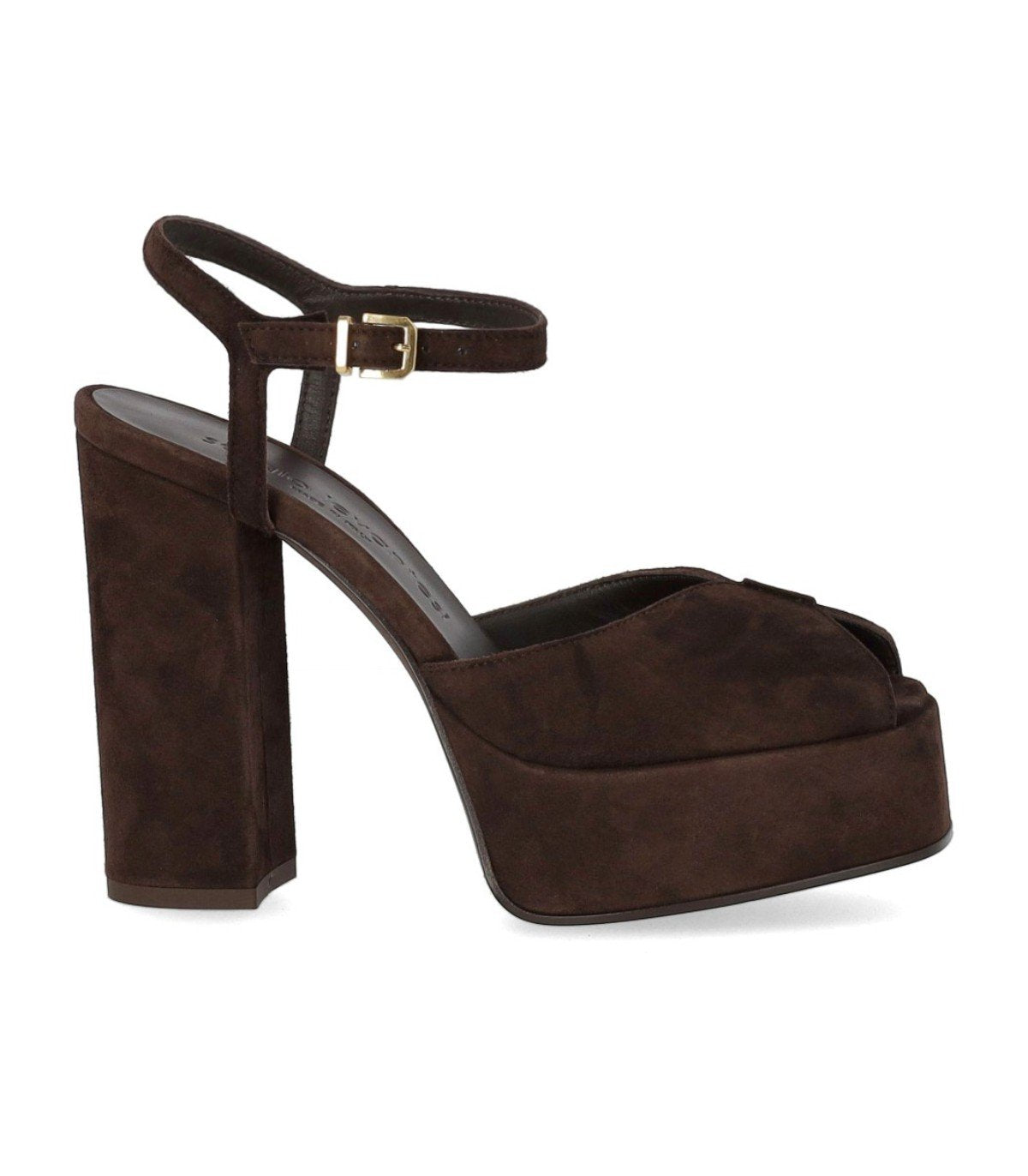 SERGIO LEVANTESI VERA BROWN HEELED SANDAL