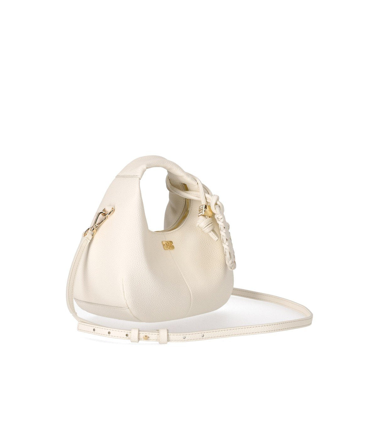 SAC HOBO MINI EGRET WHITE GANNI