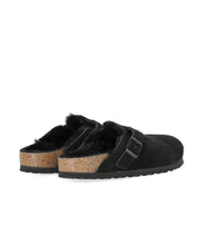 BIRKENSTOCK BOSTON SHEARLING BLACK CLOG