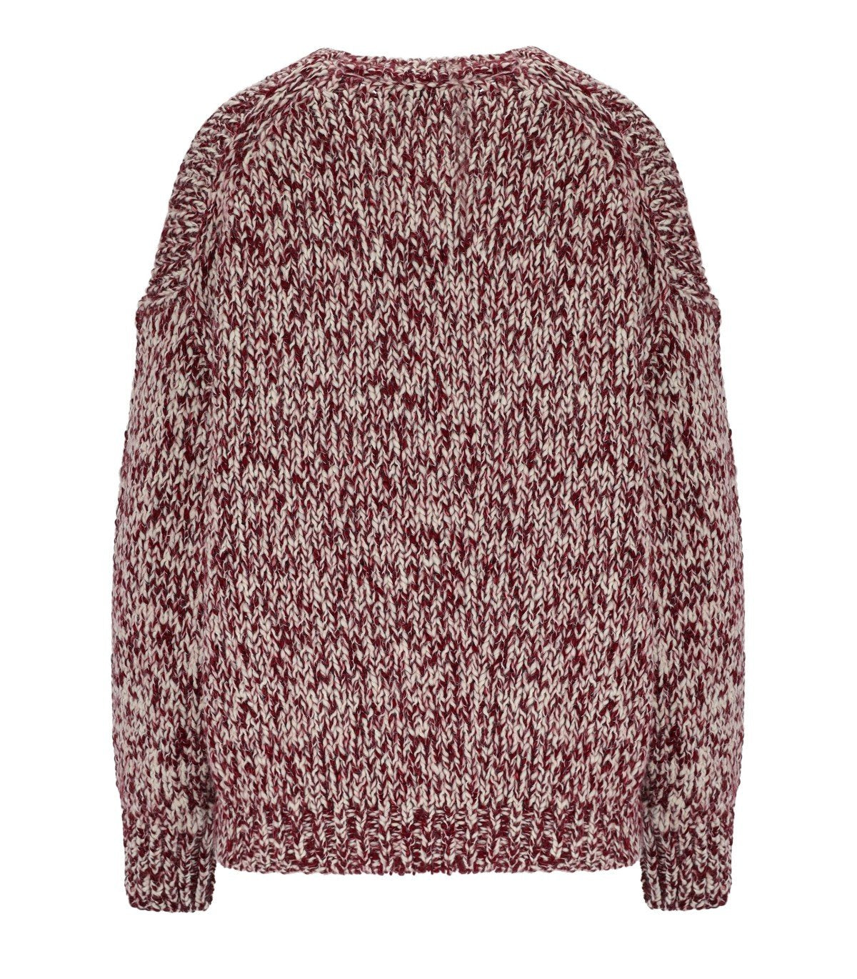 ESSENTIEL ANTWERP IZURA BURGUNDY CREWNECK SWEATER