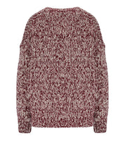 ESSENTIEL ANTWERP IZURA BURGUNDY CREWNECK SWEATER